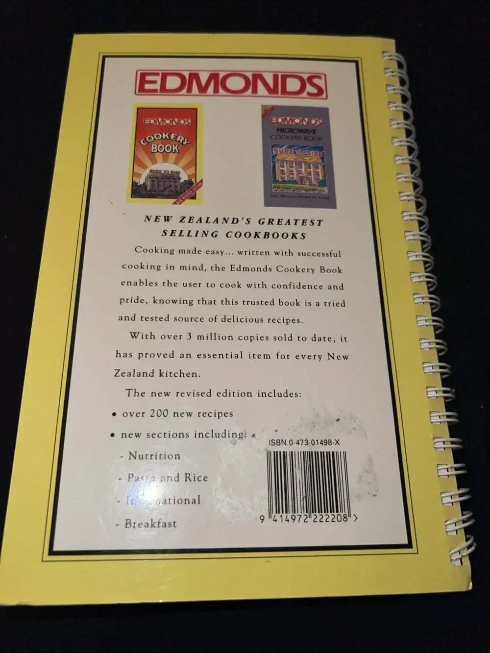 VTG 1992 Edmonds Cookery Book Bluebird Foods Cookbook Auckland New Zealand